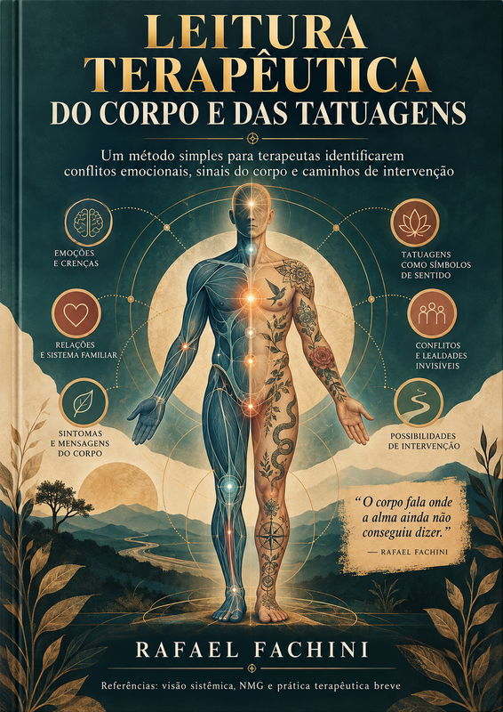 Capa do livro Leitura Terapêutica do Corpo e das Tatuagens, de Rafael Fachini